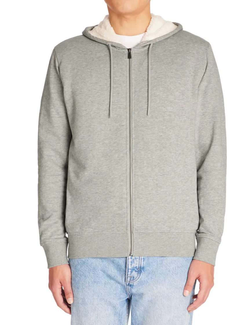 Celio Sweat zippé àcapuche coton mélangé - gris chiné^Homme Sweats