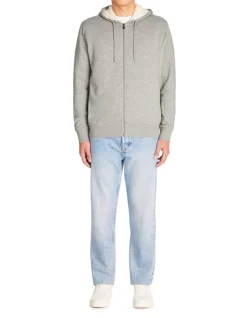 Celio Sweat zippé àcapuche coton mélangé - gris chiné^Homme Sweats