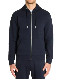 Celio Sweat zippé capuche regular coton mélangé - marine^Homme Jogness|Sweats