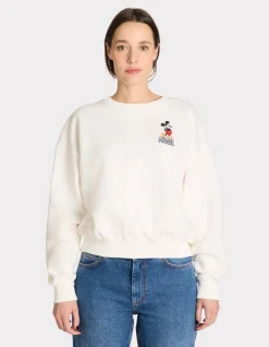 Celio Sweatshirt avec print MICKEY - écru^Femme Pulls