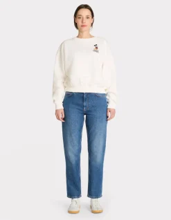 Celio Sweatshirt avec print MICKEY - écru^Femme Pulls