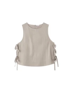 Celio Top avec liens côtés - gris^Femme Chemises & Blouses|T-Shirts & Tops