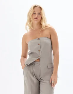 Celio Top bustier - beige^Femme Chemises & Blouses|T-Shirts & Tops