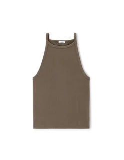 Celio Top côtelé à bretelles - kaki^Femme T-Shirts & Tops