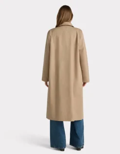 Celio Trench long boutonné - camel^Femme Manteaux