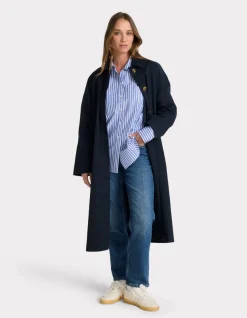Celio Trench long boutonné -^Femme Les Meilleures Ventes|Manteaux