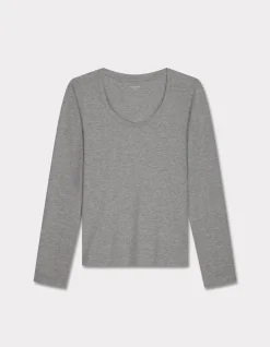 Celio T-shirt ajusté à manches longues - gris clair^Femme T-Shirts & Tops