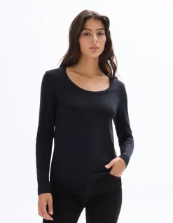 Celio T-shirt ajusté à manches longues -^Femme Les Essentiels Aux Meilleurs Prix|T-Shirts & Tops