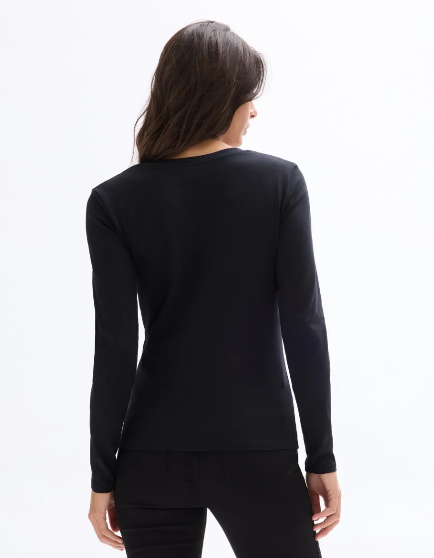 Celio T-shirt ajusté à manches longues -^Femme Les Essentiels Aux Meilleurs Prix|T-Shirts & Tops