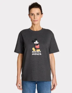 Celio T-shirt avec print MICKEY - gris^Femme T-Shirts & Tops