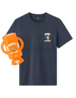 Celio T-shirt Best Pap'apéro avec coffret - marine^Homme T-Shirts