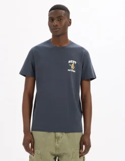 Celio T-shirt Best Pap'apéro avec coffret - marine^Homme T-Shirts