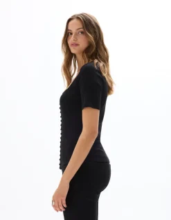 Celio T-shirt boutonné à manches courtes -^Femme T-Shirts & Tops