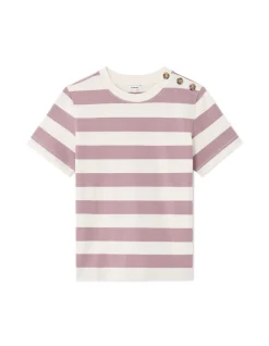 Celio T-shirt boutonné à rayures -^Femme T-Shirts & Tops