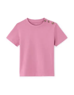 Celio T-shirt boutonné en coton épais - rose^Femme T-Shirts & Tops