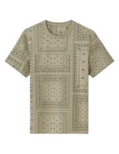 Celio T-shirt boxy col 100% rond imprimé floral -^Homme T-Shirts