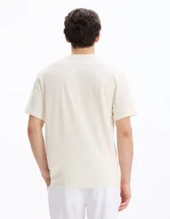 Celio T-shirt boxy col rond - beige^Homme T-Shirts