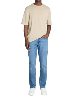 Celio T-shirt boxy col rond - beige^Homme T-Shirts