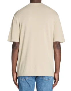 Celio T-shirt boxy col rond - beige^Homme T-Shirts