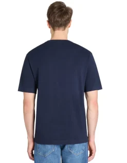 Celio T-shirt boxy col rond 100% coton - marine^Homme T-Shirts
