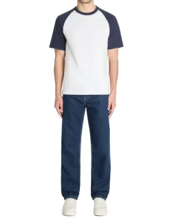 Celio T-shirt boxy col rond 100% coton - marine^Homme T-Shirts