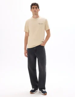 Celio T-shirt boxy col rond 100% coton imprimé ville -^Homme T-Shirts