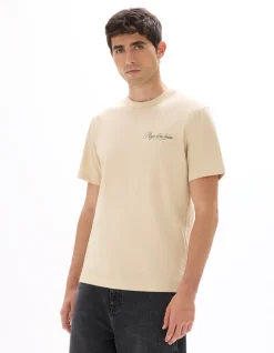 Celio T-shirt boxy col rond 100% coton imprimé ville -^Homme T-Shirts