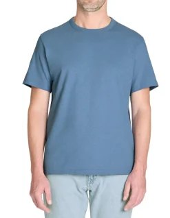 Celio T-shirt boxy col rond 100% coton - marine^Homme T-Shirts