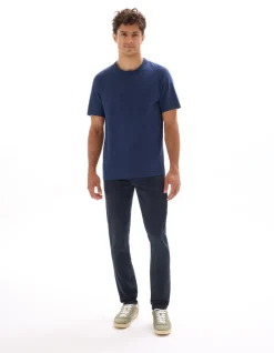 Celio T-shirt boxy col rond 100% coton - bleu^Homme T-Shirts