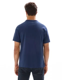 Celio T-shirt boxy col rond 100% coton - bleu^Homme T-Shirts