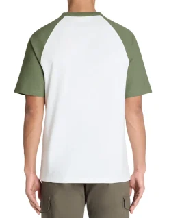 Celio T-shirt boxy col rond 100% coton - vert^Homme T-Shirts