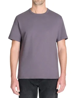 Celio T-shirt boxy col rond 100% coton - gris^Homme T-Shirts