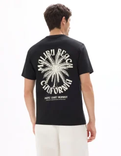 Celio T-shirt boxy col rond 100% coton imprimé ville -^Homme T-Shirts