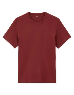 Celio T-shirt boxy col rond 100% coton - marron^Homme T-Shirts