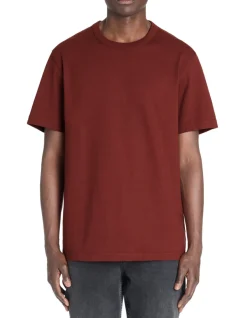 Celio T-shirt boxy col rond 100% coton - marron^Homme T-Shirts