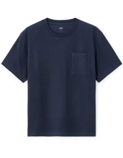 Celio T-shirt boxy col rond - marine^Homme T-Shirts