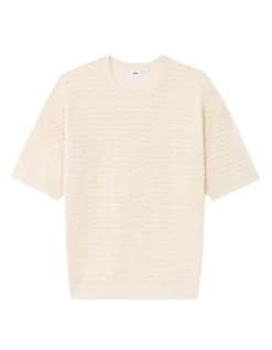 Celio T-shirt boxy col rond en maille - beige^Homme T-Shirts