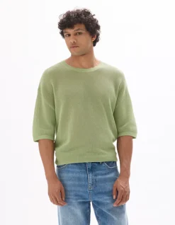 Celio T-shirt boxy col rond en maille -^Homme T-Shirts
