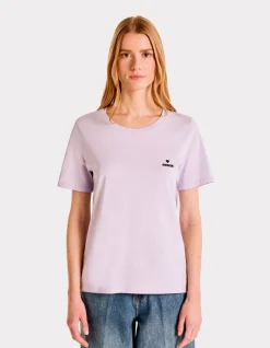 Celio T-shirt brodé à col rond - violet^Femme T-Shirts & Tops