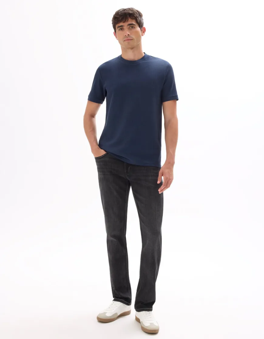 Celio T-shirt col rond 100% coton - marine^Homme T-Shirts