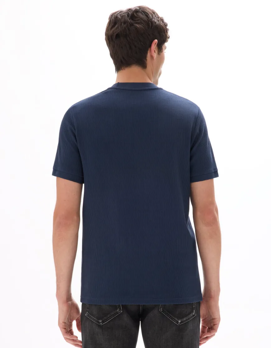 Celio T-shirt col rond 100% coton - marine^Homme T-Shirts