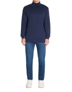 Celio T-shirt col roulé manches longues - marine^Homme T-Shirts