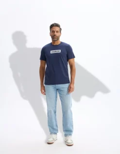 Celio T-shirt Daron - marine et blanc^Homme T-Shirts