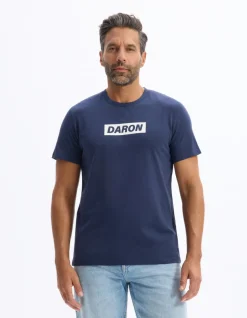 Celio T-shirt Daron - marine et blanc^Homme T-Shirts