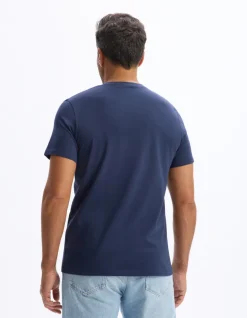 Celio T-shirt Daron - marine et blanc^Homme T-Shirts