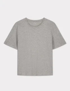 Celio T-shirt en coton à col rond - gris clair^Femme T-Shirts & Tops