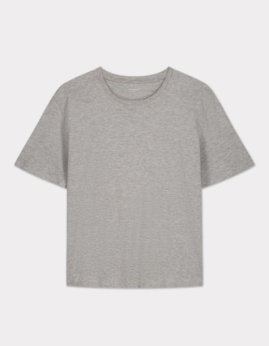 Celio T-shirt en coton à col rond - gris clair^Femme T-Shirts & Tops