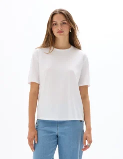 Celio T-shirt en coton à col rond -^Femme Les Essentiels Aux Meilleurs Prix|T-Shirts & Tops