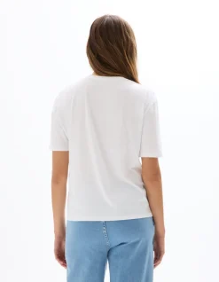 Celio T-shirt en coton à col rond -^Femme Les Essentiels Aux Meilleurs Prix|T-Shirts & Tops