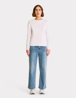 Celio T-shirt en coton à manches longues -^Femme T-Shirts & Tops